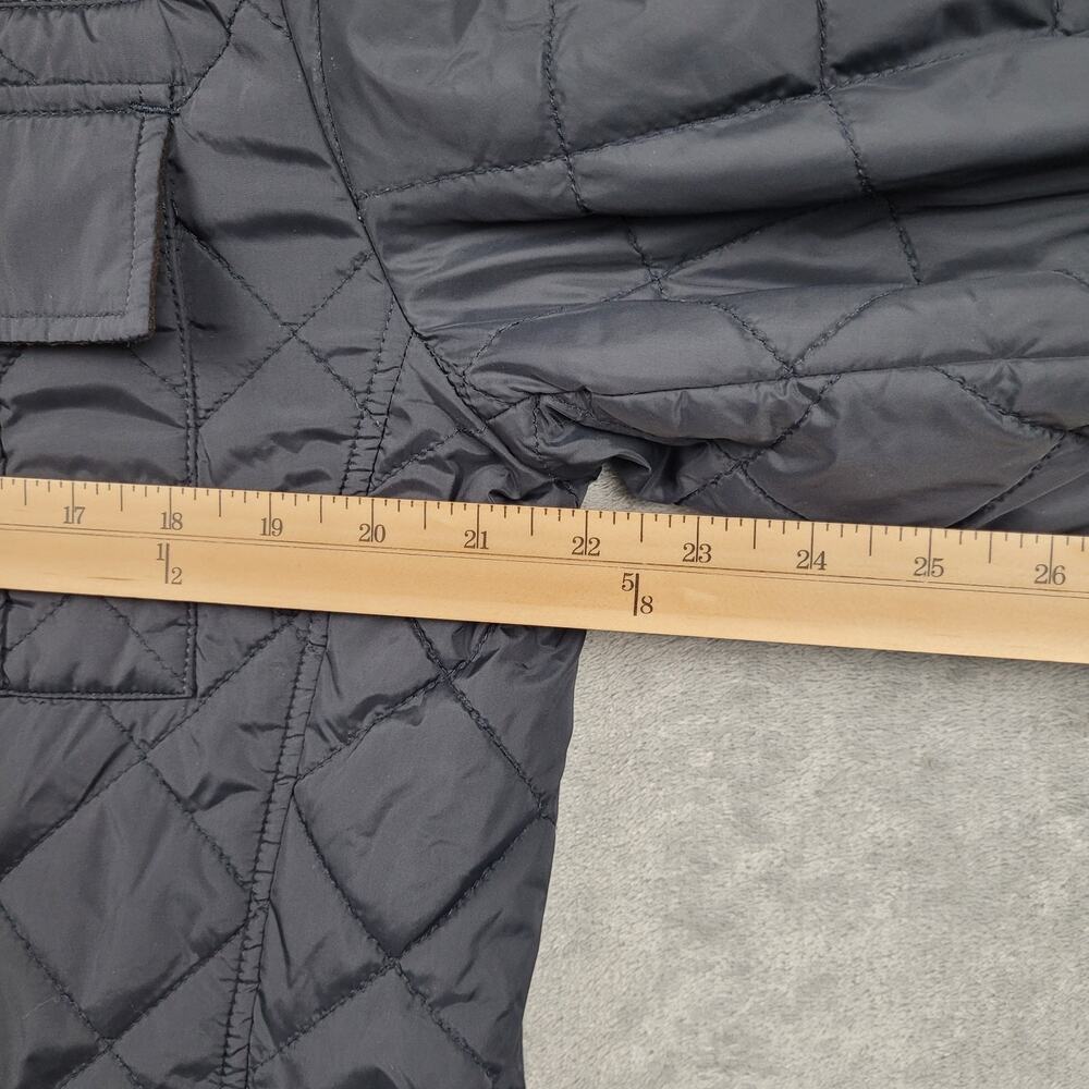 Cole Haan Men’s Small Quilted Field Jacket Herringbone Elbow Patch Heritage - Picture 8 of 10